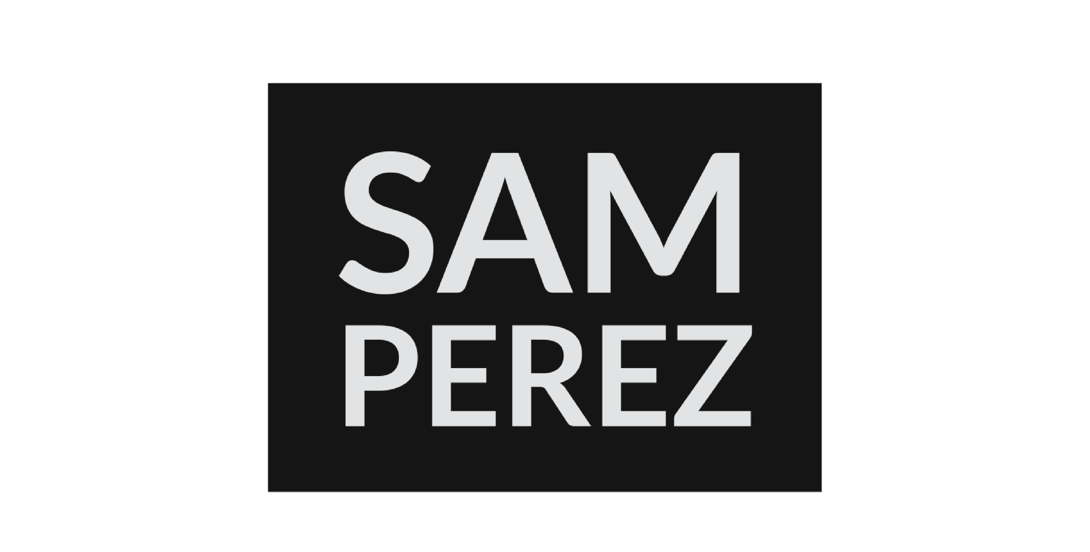 Sam Perez logo showing an S and a P